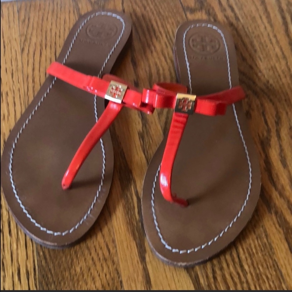 Tory Burch bow flip flop size 8